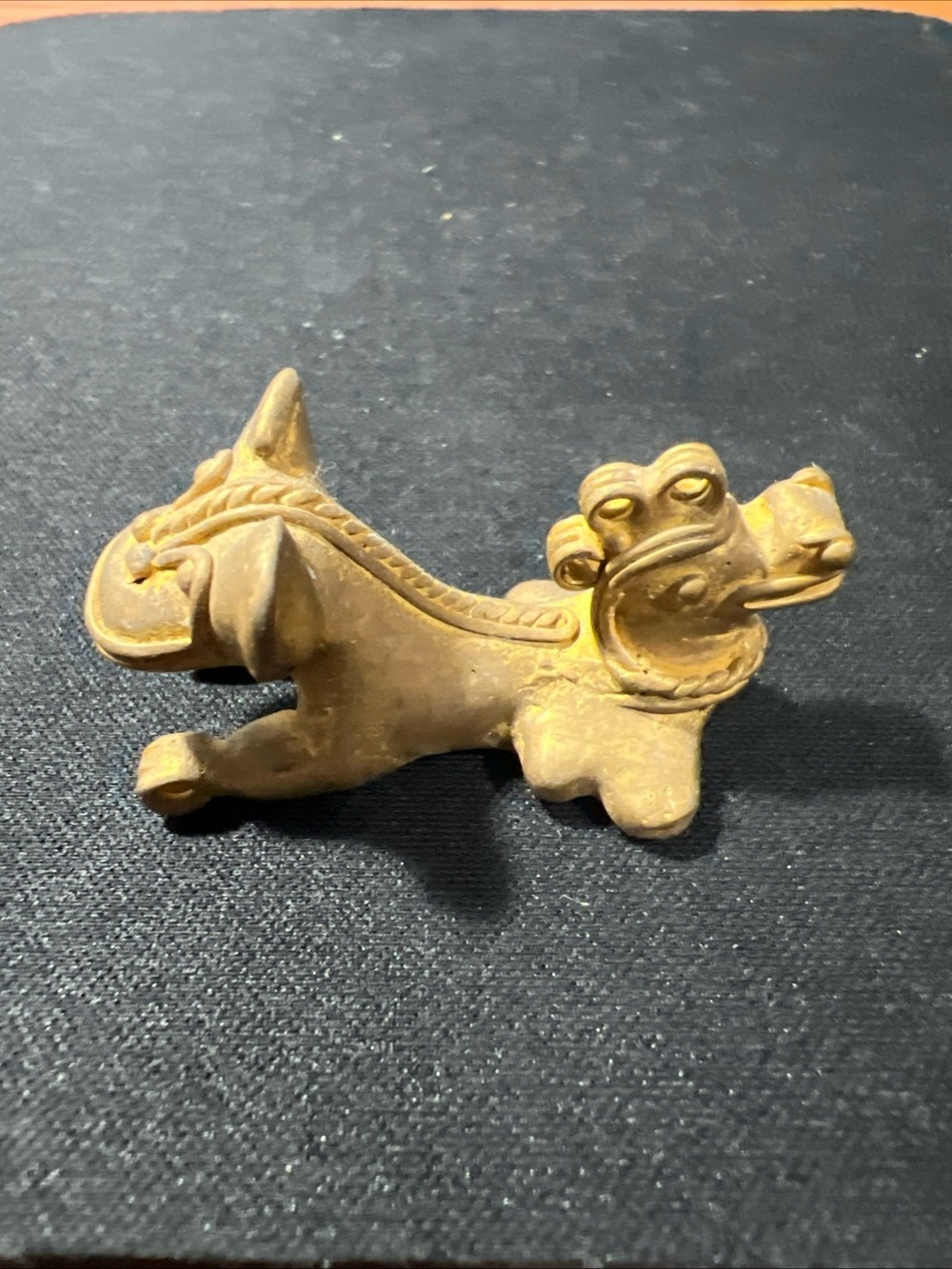 TUMBAGA Gold & Copper Alloy Zoomorphic Figurine/Pendant Columbian Art